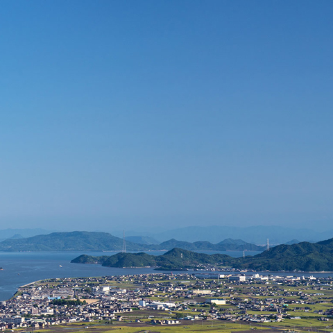 芥子山からのぞむ山陽スチール